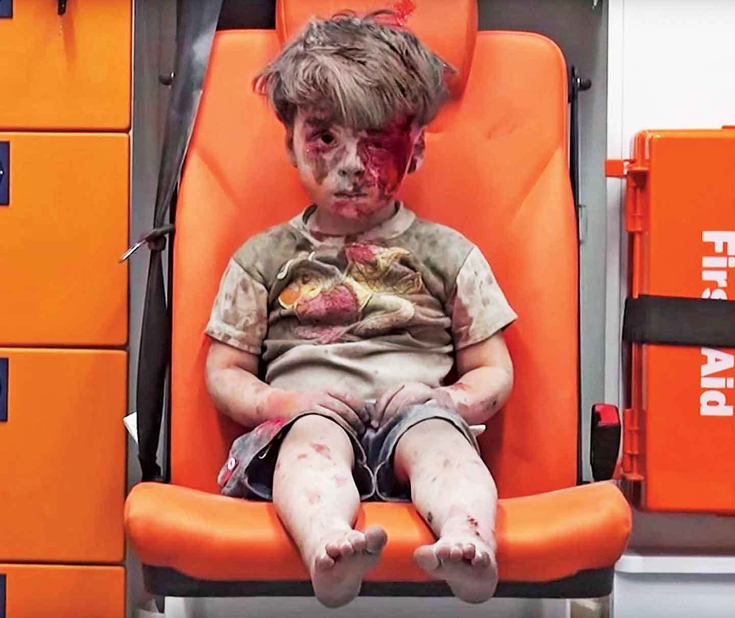 Phil kept a photo of Omran Daqneesh in his home and on his lock screen